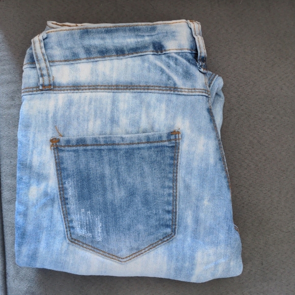 03 White Blue Ripped Jeans Seductions Sirens - Picture 1 of 13